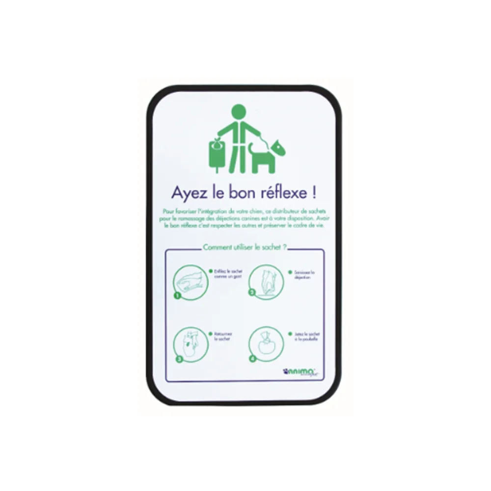 Panneau de communication - Animo-Concept, N°1 Français pour la propreté canine