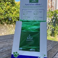 Présentoir intérieur pour pochette de sacs canins - Animo-Concept, N°1 Français pour la propreté canine